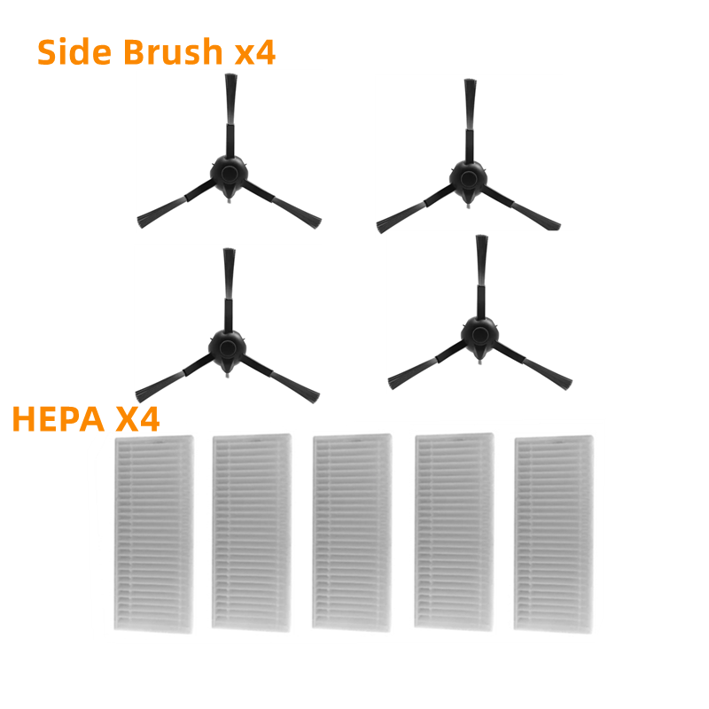 ม้วนแปรงแปรงด้านข้าง HEPA Filter Mop ผ้าสำหรับ360 S8 S8 Plus หุ่นยนต์เครื่องดูดฝุ่นอุปกรณ์เสริมผ้าเช็ดทำความสะอาด