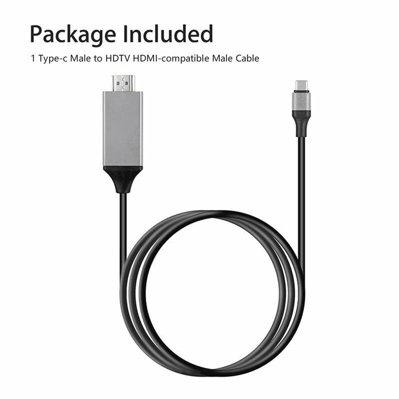 For Samsung Galaxy Note 8 9 S10+ Plus Type-C USB-C To HDMI-Compatible HDTV 4K Extend Converter HDTV USB-C