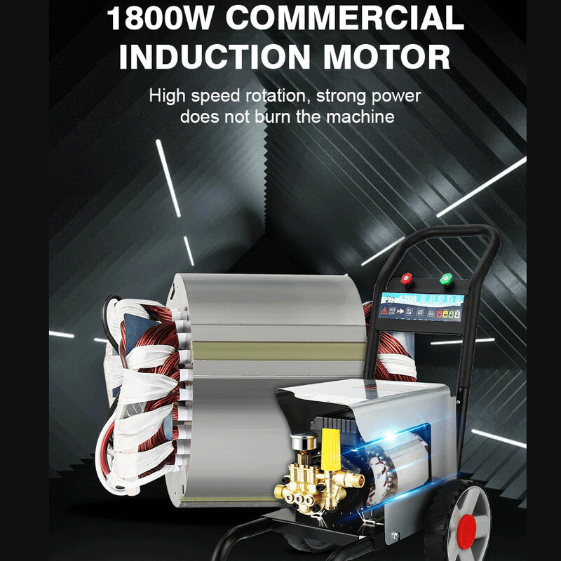 Gorąca sprzedaż fabryka OEM ODM silnik miedziany 2,5 kW 1,8 kW przenośna myjka samochodowa wysokociśnieniowego gorącego myjka ciśnieniowa