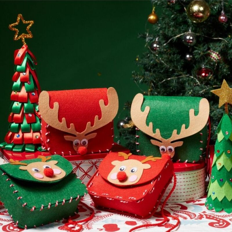 女の子のための手作りのボディバッグキット,キャンディー,クリスマス,新年の贈り物,バックパックの装飾
