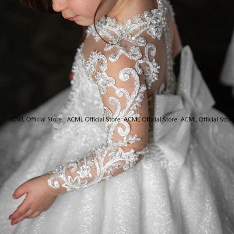 ACML biała mała sukienka druhna 2022 prawdziwe wesele frezowanie aplikacja nowa dostawa tiul przycisk powrót Quinceanera sukienki lato