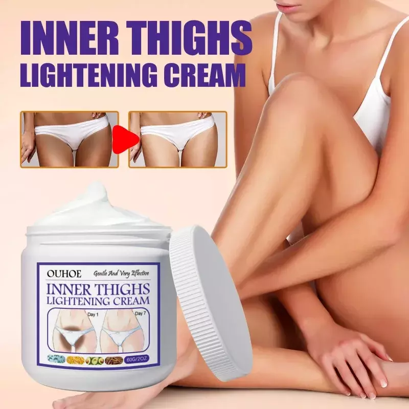 Crème éclaircissante pour le corps, soins de la peau, peau foncée, ati elles, genoux, parties intimes, ati elles