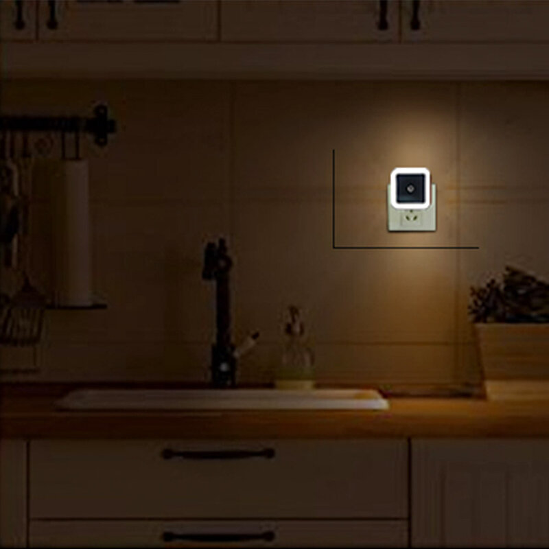 Lampu malam LED Sensor gerak lampu dinding samping tempat tidur dioperasikan WC baterai pintar untuk penerangan rumah jalur lorong ruang Toilet