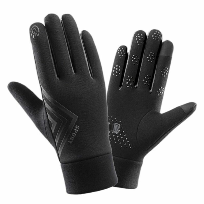 Fleece Winter Gloves New Fashion Thick Plush Touch Screen Full Finger Mittens Touch Screen Gloves Women
