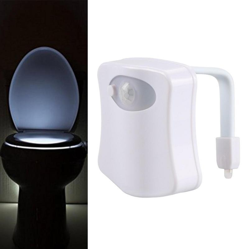 Veilleuse LED pour cuvette de toilette avec capteur de mouvement activé, veilleuse pour document proxy, lumière amusante, HOT