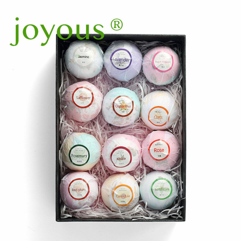 Joyous Petals series gift box bath bomb Bath ball bubble bath, sali da bagno esplosivi