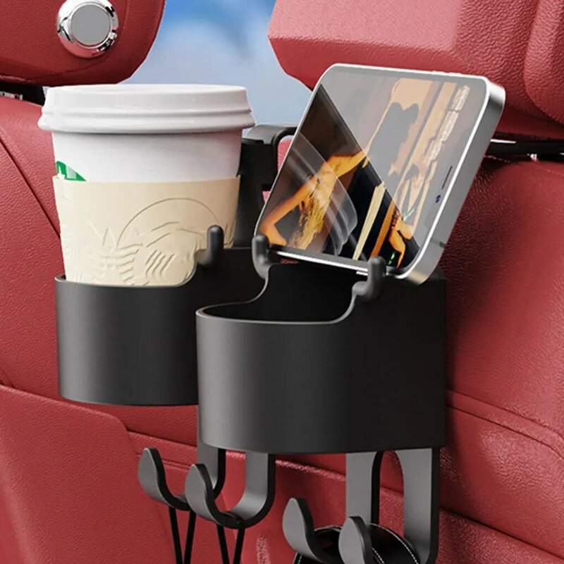 2set Sturdy And Durable Car Cup Holder Easy To Install And Multifunctional Made With ABS As Shown