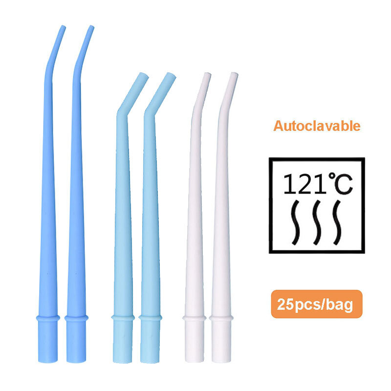 25pcs/10bag Disposable Dental Suction Tips Saliva Ejector Dentistry Clinic Surgical Dental Suction tube  Dentist Tools