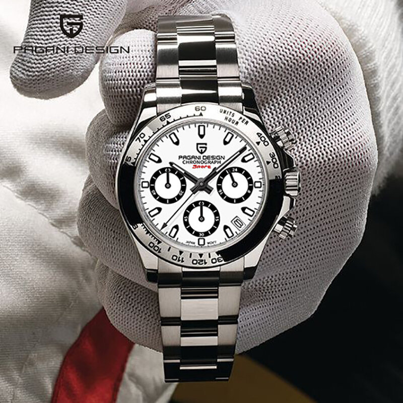 2022 Pagani Ontwerp 40Mm Heren Quartz Horloges Top Brand Luxe Casual Sapphire Rvs Diver Auto Datum Relogio masculino