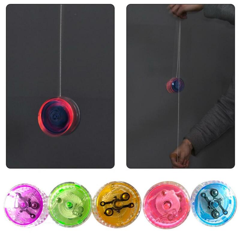 Juguete de bola de YoYo con luz LED luminosa, Control de cuerda de alta velocidad para niños, entretenimiento