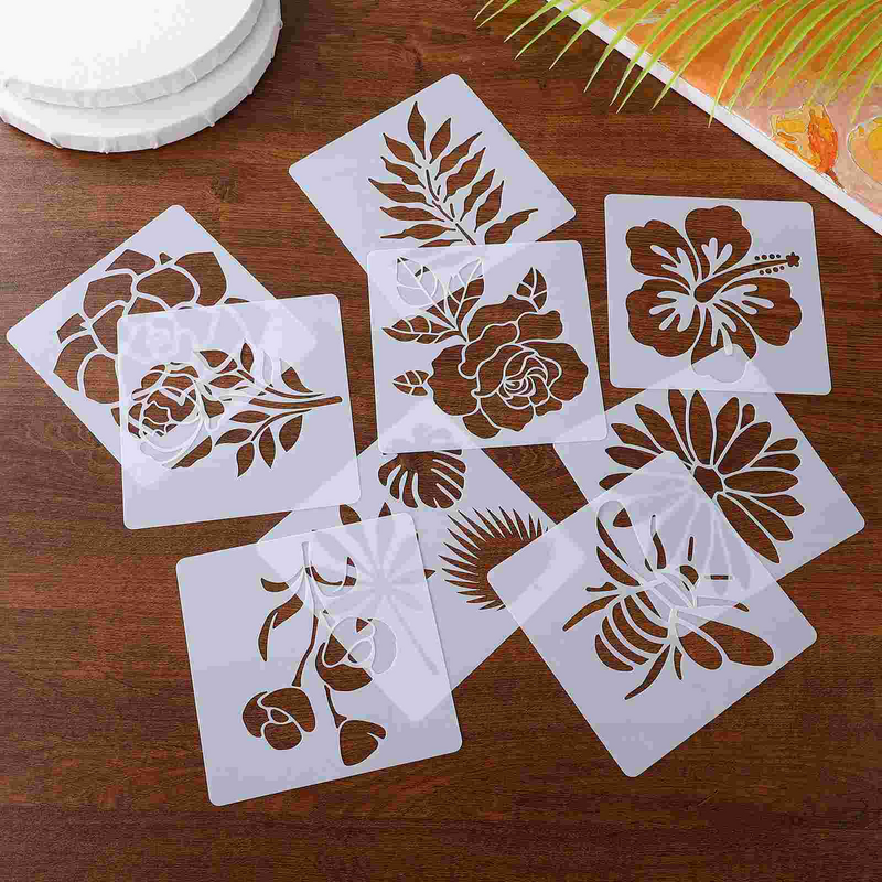 Diy Painting Supplies Delicate Different Style Unique Album Sunflower Painting Stencils Floral Painting Template Drawing