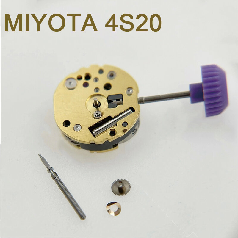 Miyota 4 s20 movimento al quarzo giapponese parti di riparazione dell'orologio movimento dell'orologio di ricambio per 4 s20