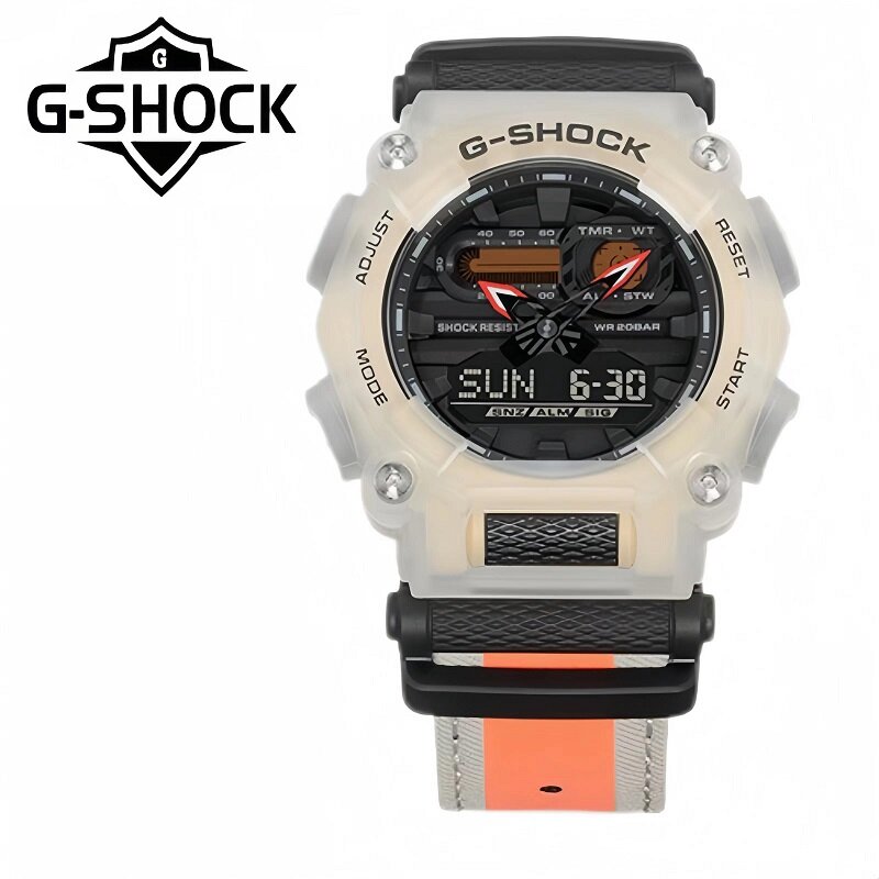 G-shock-男性用防水スポーツウォッチ、全自動カレンダー時計、LED照明、高級ブランド、新、GA-900シリーズ