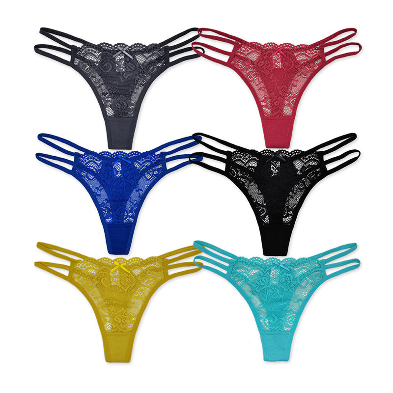 Women Sexy Lace Panties Seamless Cotton Breathable Briefs Girl Transparent Underpants Hollow Out Thong Female Underwear Lingerie