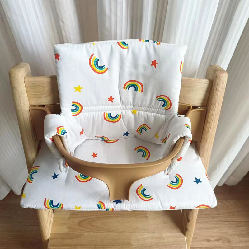Bantal kursi tinggi dapat dicuci, sandaran kursi tinggi bayi anak Aksesori makan bayi alas pengganti untuk Stokke