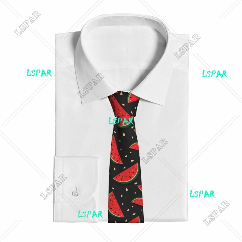 Rebanadas frescas de sandía roja para hombres y mujeres, corbata, accesorios de ropa