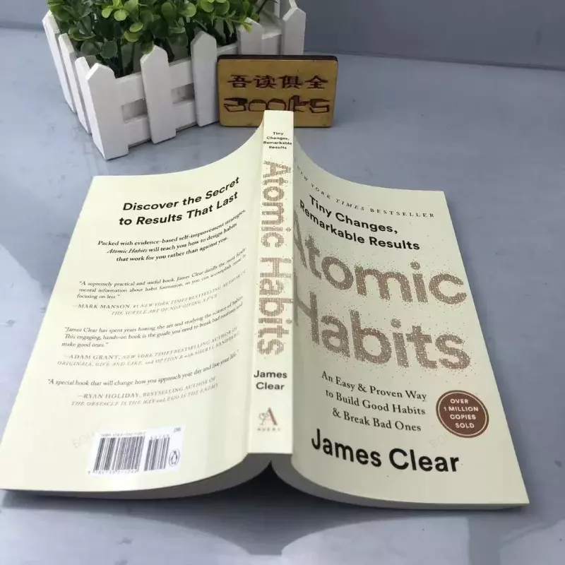 Hábitos atómicos de James Clear, una forma fácil y probada de construir buenos hábitos y romper los malos, libros de autogestión y automejora