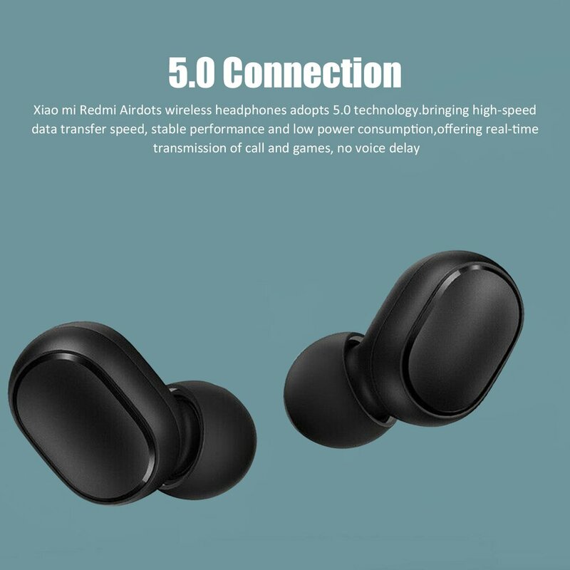 Airdots Intelligent Noise Reduction Headset Wireless BT 5.0 Earphone Headphone Stereo Earbuds With Charging Base In-Ear Earbuds