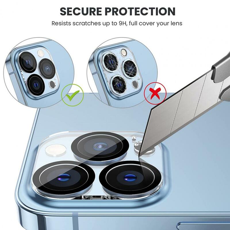 Objektivs chutz Leichter Schutz Telefon zurück Kamera Objektiv Glas für iPhone 14 13 12 Pro Max Mini