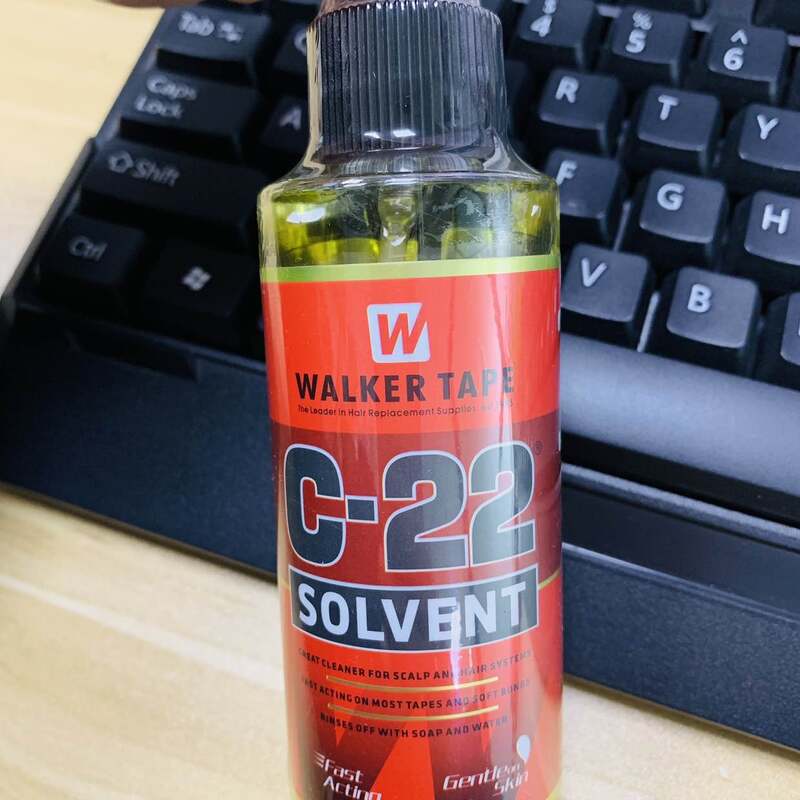 4 FL OZ 118ml Walker Tape C-22 Solvent Remover  Great Cleaner For Scalp And Hair Systems Fast Acting on Most Tapes