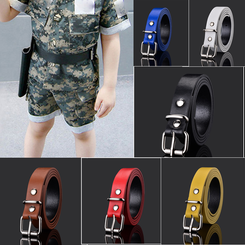 New Children Belt Washed Belt Spring Casual Retro Pu Microfiber Leather Belt For Boys Girls Leather Belt Factory Direct
