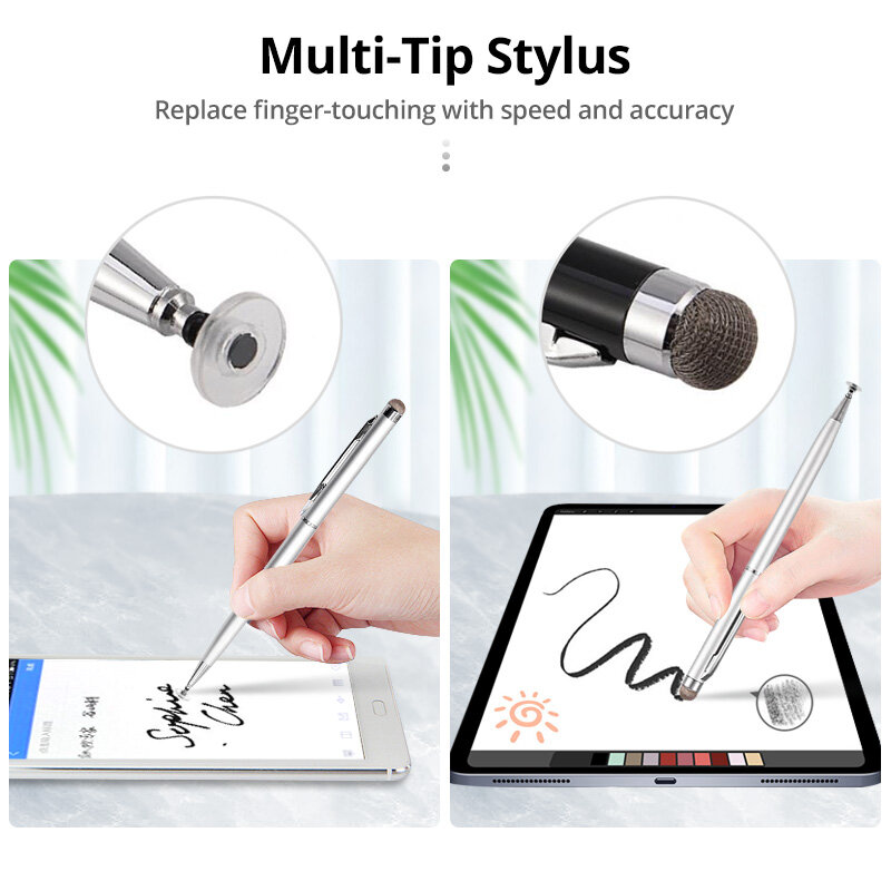 GUUGEI-lápiz óptico Universal 2 en 1 para teléfono inteligente, tableta, dibujo fino y grueso, lápiz capacitivo, lápiz táctil para pantalla móvil Android