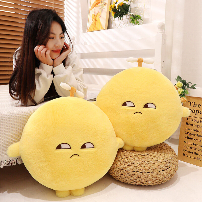 50/70cm Hot Cartoon Yellow Lemon Doll Soft Stuffed Fruit Plush Toys Sofa Pillow Cushion for Girls Kids Birthday Gifts Home Decor