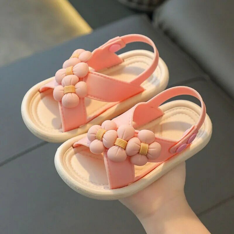 Baotou-Sandales pour filles, chaussures de plage pour enfants de 2 à 6 ans, à semelle souple, d'été, nouvelle collection 2022