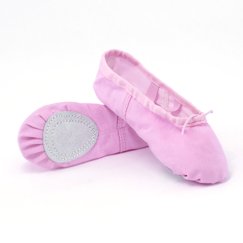 รองเท้าแตะสำหรับเต้นบัลเลต์เด็กเล็กเด็กผู้หญิง5สีรองเท้าพลาสติกนักบัลเล่ต์