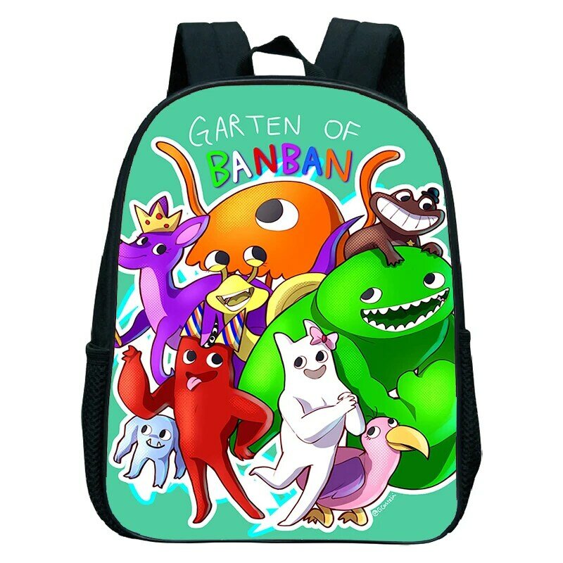 Новый 12-дюймовый рюкзак Garten Of BanBan для дошкольников мальчиков и девочек, мультипликационный школьный портфель для детского сада, маленький рюкзак, Детская сумка для книг