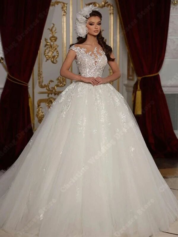Женское свадебное платье с V-образным вырезом, современное платье без рукавов, расширяющееся книзу, ТРАПЕЦИЕВИДНОЕ ПЛАТЬЕ в богемном стиле принцессы, 2024