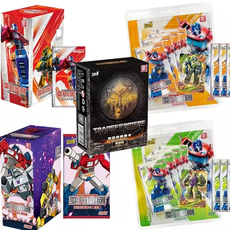 KAYOU-Colección de cartas Transformers, personajes de Anime, Megatron Cybertron Leader Edition, tarjetas raras, Hobby de papel, regalos para niños