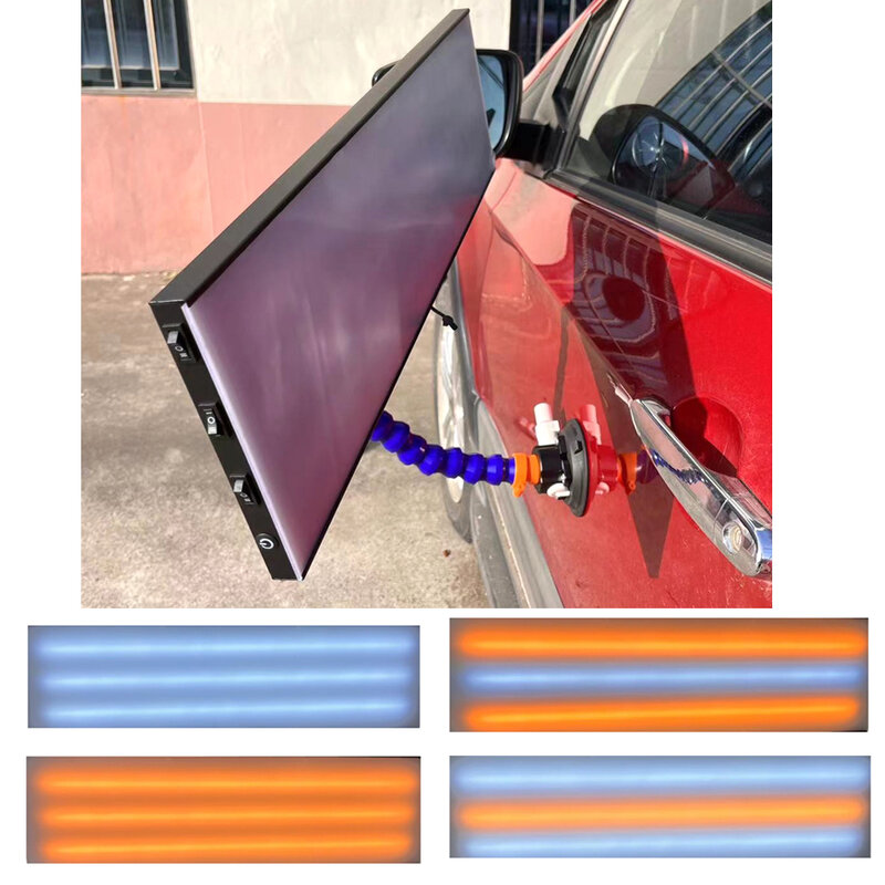 Прибор для ремонта вмятин автомобиля, лампа с 3 полосками, 6 элементов, без покраски, 12 В