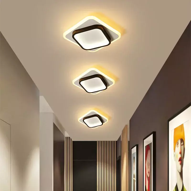 Lampu langit-langit lorong LED, lampu kilau perlengkapan pencahayaan untuk koridor, tangga, balkon, kamar tidur, Modern
