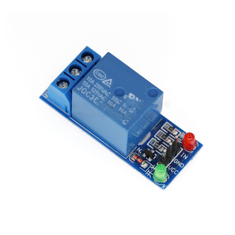 The manufacturer supplies a new 1-way relay module 5V/12V low-level trigger relay expansion board