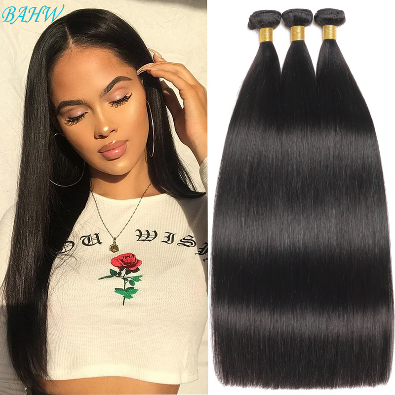 BAHW-Bundles de cheveux raides brésiliens pour femmes noires, 100% cheveux humains vierges, document naturel bon marché, Sophia, vente en gros, 12A