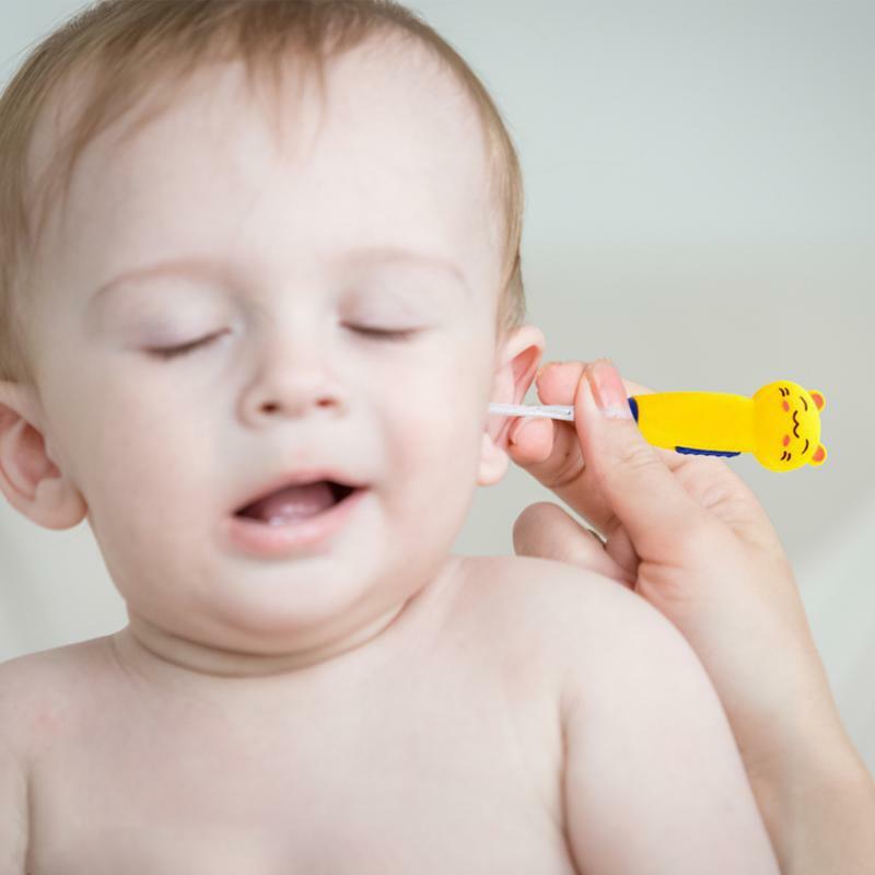 Набор инструментов для удаления ушного воска со светодиодной подсветкой, набор инструментов для детского безопасного удаления ушной серы из АБС-пластика, 4 вида