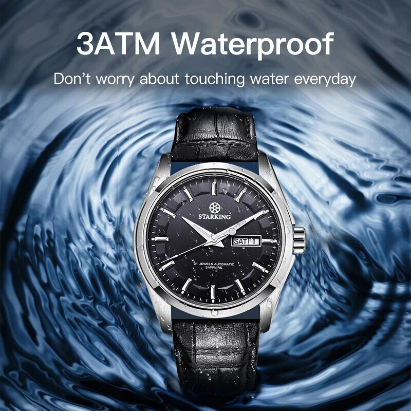 スターキング-miyota 8205 movt自動巻き機械式時計,自動巻き時計,サファイアブレスレット,耐水性,男性へのギフト