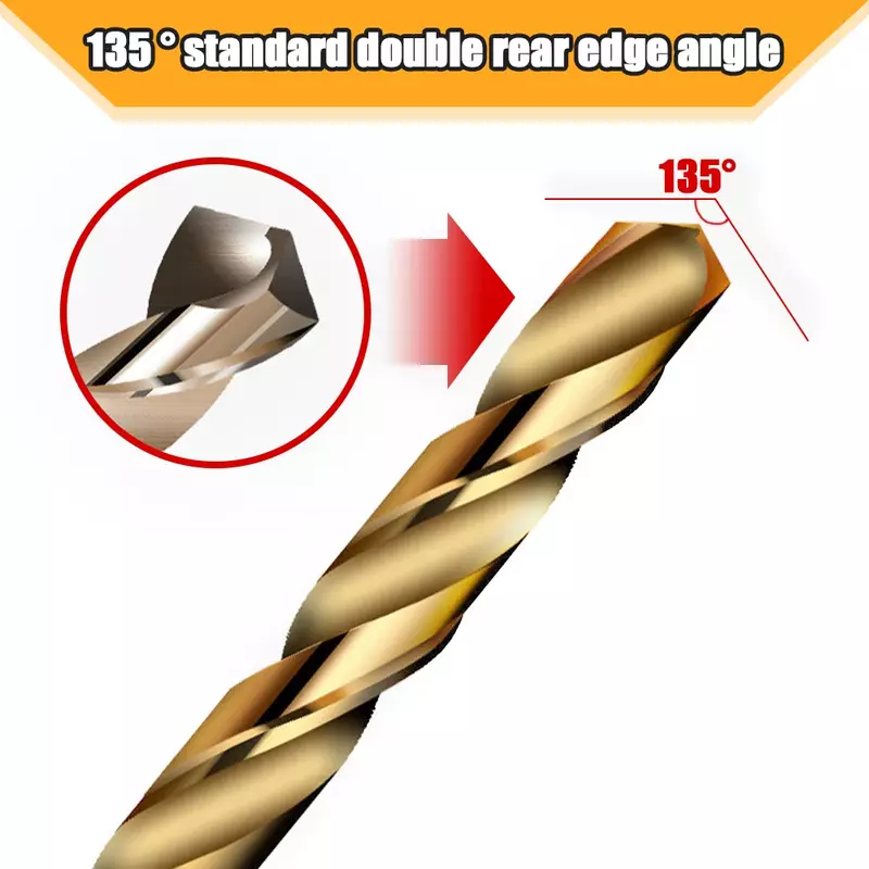 10/50Pcs High Speed Steel Twist Drill Bit Professional Titanium Coated Drill Bit Tools Quality Power Tools 1/1.5/2/2.5/3/3.5mm