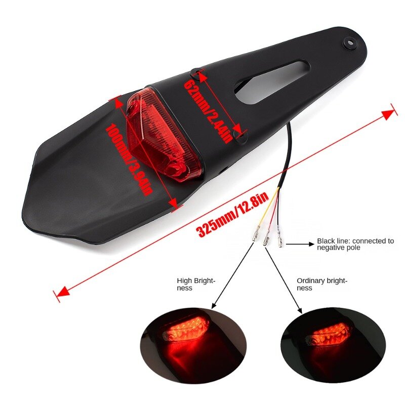 motorcycle  accessories  MTB accessories fenders with LED taillight fenders