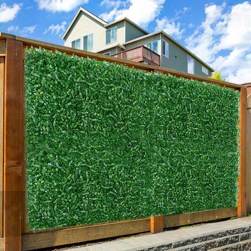 Clôture de confidentialité artificielle, Simulation pratique et polyvalente, écran de pelouse à plantes, décoration murale, clôture à feuilles pour les jardins et la cour