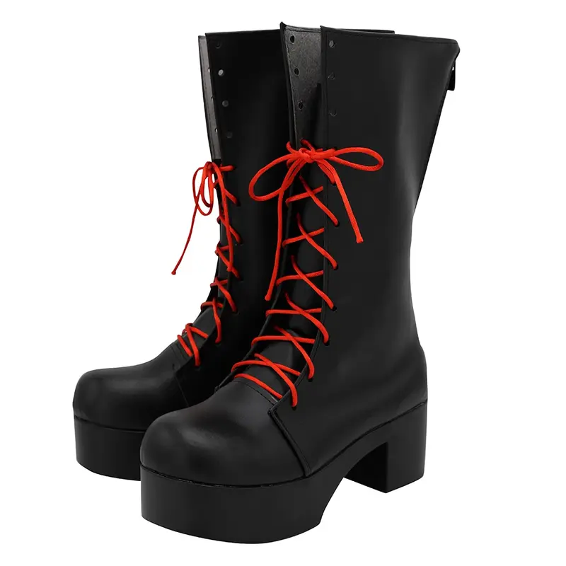 Arknights Zima Cosplay buty na wysokim obcasie czarne buty wykonane na zamówienie