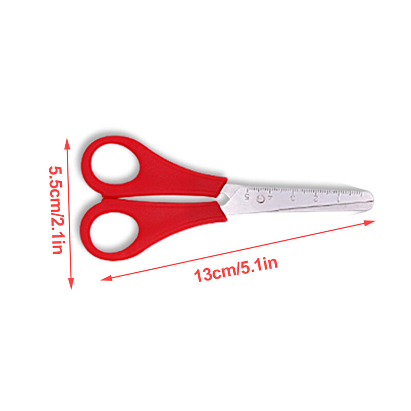 Classroom Scissors with Scale DIY Accurate Measurement Smooth Handle Shears