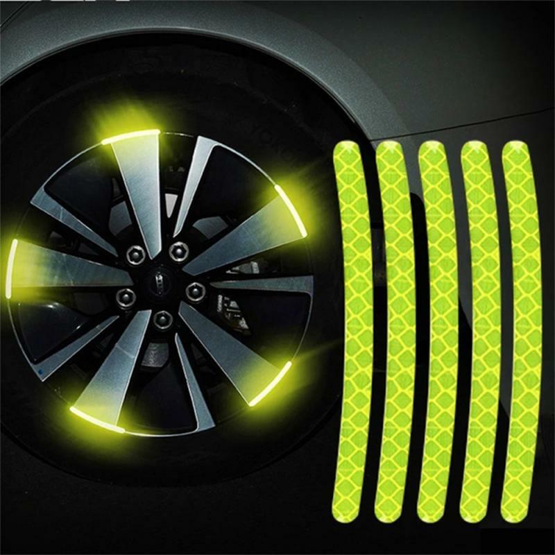 NEWCar Hub Reflective Sticker Car Accessories Decorative Strips General For Use Of Automobile And Motorcycle Tyre