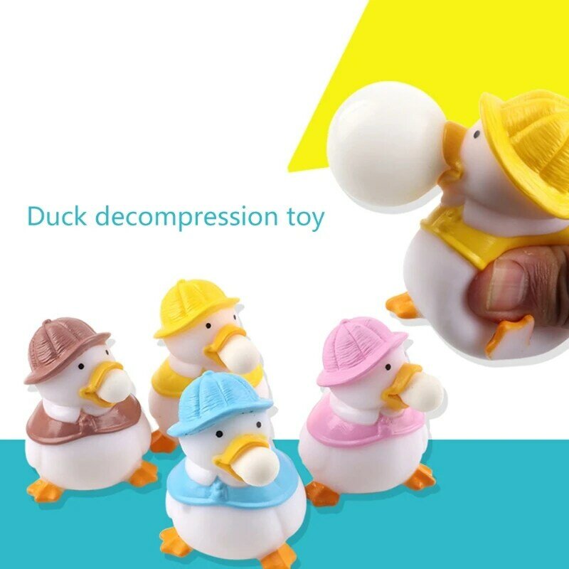 Neuartiges Entenspielzeug mit Blasen-Spoof-Spielzeug für sensorische Handtherapie, Stress Re