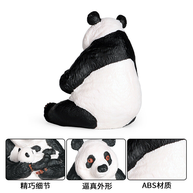 Transgraniczna nauka i edukacja dla dzieci poznanie solidna symulacja dziki model zwierzęcia gigantyczna zabawkowa panda klimatyczna dekoracja