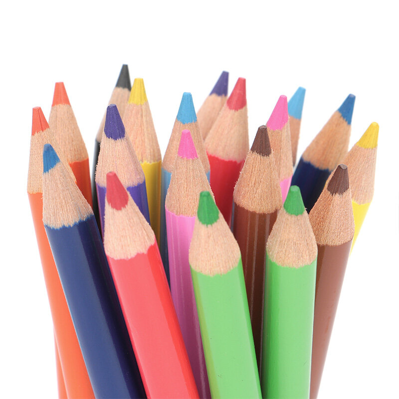 Super Grote Mini Kleurpotloden Set Pre-Sharped Kleuringspotlood Voor Kinderen Premium Art Tekening Plezier Thuis Kids activiteiten