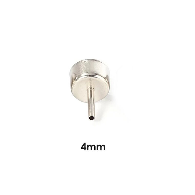 Nosel udara panas, alat solder peralatan listrik Stainless Steel Perak tahan panas Diameter 22 Mm 1 buah 3-12mm