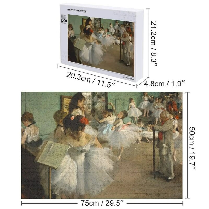 Eddie Degas. La clase de baile, 1874. Rompecabezas personalizado con foto, juguete para bebé
