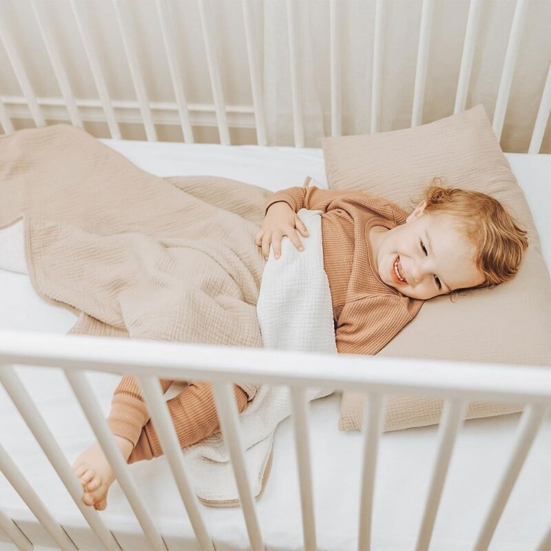 Funda almohada para bebé, cojín lavable para niño, almohada rectangular antideslizante para recién nacidos, funda almohada